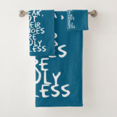 Kind words bad handdoek (Insitu)