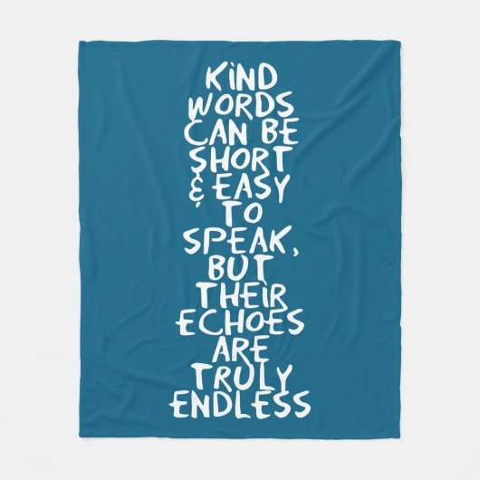Kind words fleece deken (Voorkant)