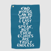 Kind words golfhanddoek (Voorkant)