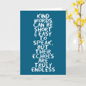 Kind words kaart (Gele Bloem)