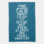 Kind words theedoek (Verticaal)