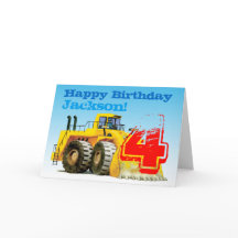 Kind Yellow Digger 4e verjaardag