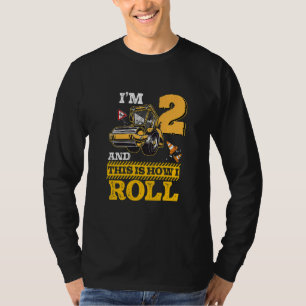 Kind: Zo kan ik Asphalt Roller 2 jaar oud draaien T-shirt