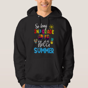 Kind zo lange tweede klas Hallo zomerdag Hoodie
