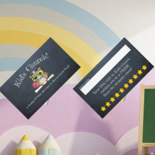 Kind zondagsschool - Stimulering Visitekaartje