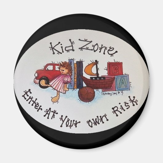 Kind Zone Magnet Magneet (Voorkant)