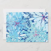 KINDA BLUE FLOWERS Bar Invitation Bat mitzvah (Dos)