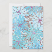 KINDA BLUE FLOWERS Bar Invitation Bat mitzvah (Dos)