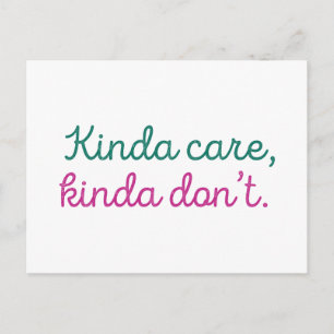 Kinda Care Kinda Briefkaart