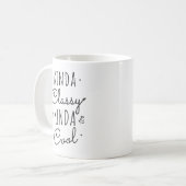 Kinda Classy Coffee Mug | Playful Ceramic Mug (Devant gauche)