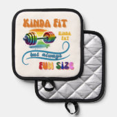 Kinda Fit Funny Gym Fitness Regenboog Pot Houder (Voorkant / Achterkant)