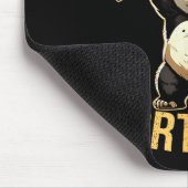 Kinda Fit Sorta Fat Funny Gym Panda Weightlifting  Muismat (Hoek)