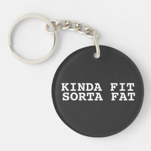 Kinda Fit Sportvet, Grappige Gym Vrouwen Sleutelhanger