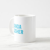 Kinda Kosher Funny Jewish Kashrut Pareve Koffiemok (Voorkant links)