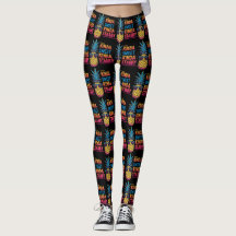 Kinda Sweet Kinda Stabby Pineapple Leggings