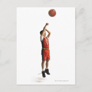 kindafrikaanse amerikaanse basketbalspeler briefkaart