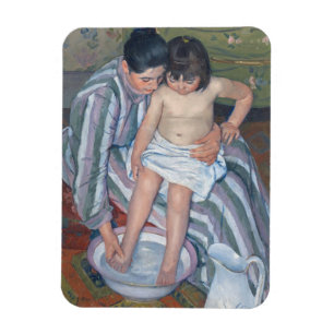 Kindbad, 1893 (olie op doek) magneet