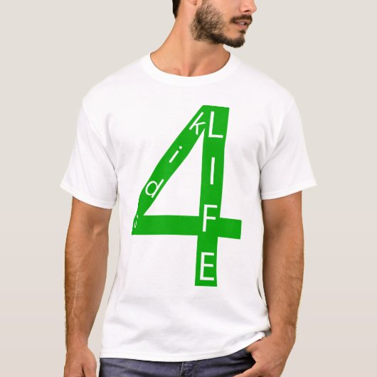 Kinder4Life groen, dubbel, licht T-shirt (Voorkant)
