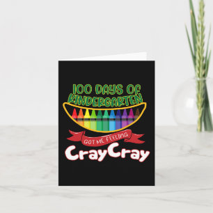 Kinder - 100 dagen Kindergarten hebben me het gevo Kaart