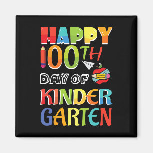 Kinder 100 dagen school Happy 100th Day of Kinderg Magneet