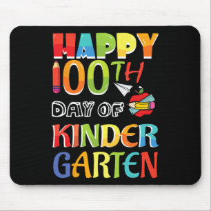 Kinder 100 dagen school Happy 100th Day of Kinderg Muismat