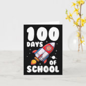 Kinder 100 dagen van school Kinder 100ste dag van  Kaart (Gele Bloem)
