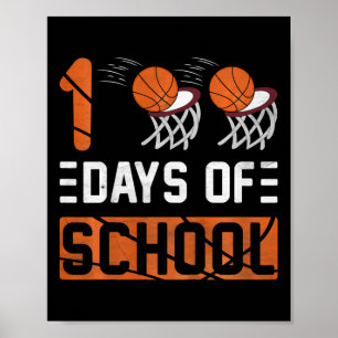 Kinder 100 dagen van school Kinder meisjes peuter  Poster