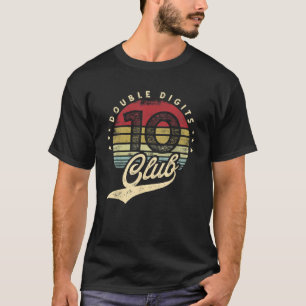 Kinder 10 jaar oude dubbelcijferige club 10e verja t-shirt