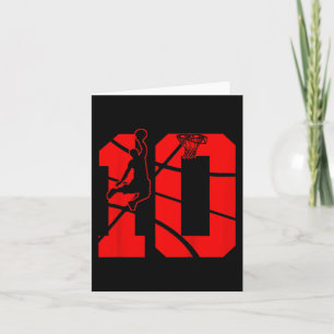 Kinder 10-jarige 10e Basketball BirthdayThe Kaart