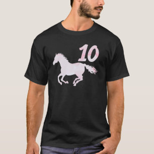Kinder 10e baardpaard voor 10 jaar t-shirt
