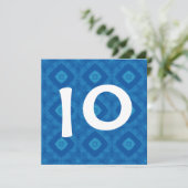 Kinder 10e verjaardag - Groot nummer voor uw eigen Kaart (Staand voorkant)