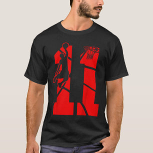 Kinder 11-jarige 11e Basketball BirthdayThe T-shirt