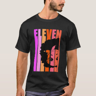 Kinder 11 Vandaag zwarte koningin Retro 11e Afro H T-shirt