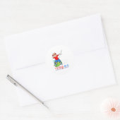 Kinder 12e verjaardag Golf Boys Dance Golfing G Ronde Sticker (Envelop)