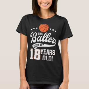 Kinder 18e verjaardag Basketball Deze speler is nu T-shirt