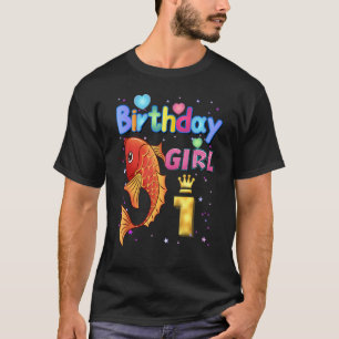 Kinder 1 jaar oude vis is mijn 1-jarig meisje t-shirt
