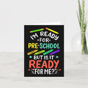 Kinder 1e dag van de kleuterschool Pre-K eerste da Kaart