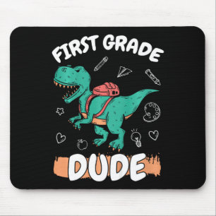 Kinder 1e klas terug naar school First Grade Boy Muismat