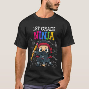Kinder 1e klas terug naar school Ninja Boys 1 T-shirt