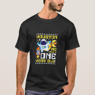 Kinder 1e verjaardag Houston We hebben een jaar ou T-shirt