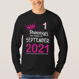 Kinder 1e verjaardag roze prinsessen worden gebore t-shirt