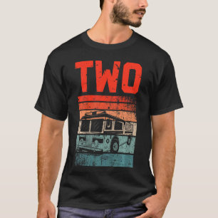 Kinder 2 jaar oud 2e verjaardag Jongen brandweervu T-shirt