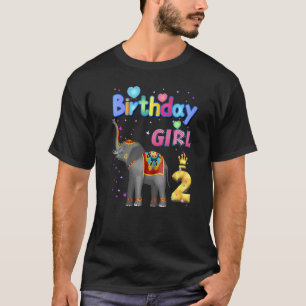 Kinder 2 jaar oud Elephant is mijn 2e verjaardag m T-shirt