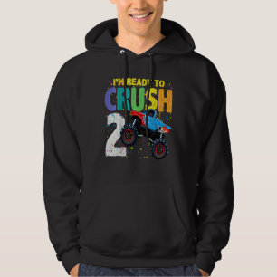 Kinder 2 jaar oude 2e jaardag monster Truck I Am R Hoodie