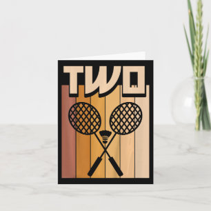 Kinder 2 jaar oude Dminton Verjaardag Jongen 2e Ve Kaart