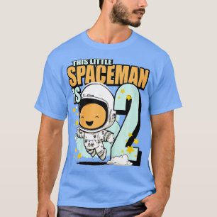 Kinder 2 jaar oude geboorte Boy Astronaut 2de gebo T-shirt