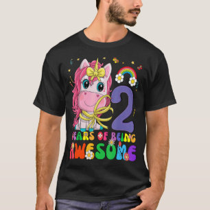 Kinder 2 jaar oude Gifts 2e verjaardag Girl Prince T-shirt