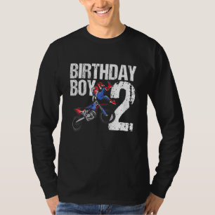 Kinder 2 jaar oude vuile baard Birthday Party Moto T-shirt