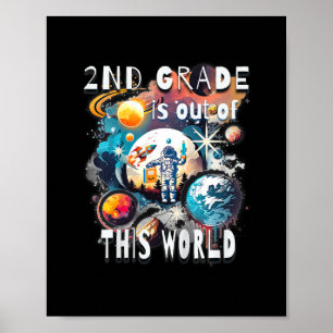 Kinder 2e klas is uit dit Wereldschooljaar St Poster