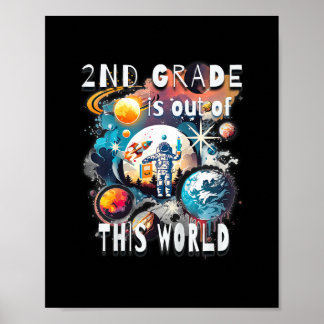 Kinder 2e klas is uit dit Wereldschooljaar St Poster